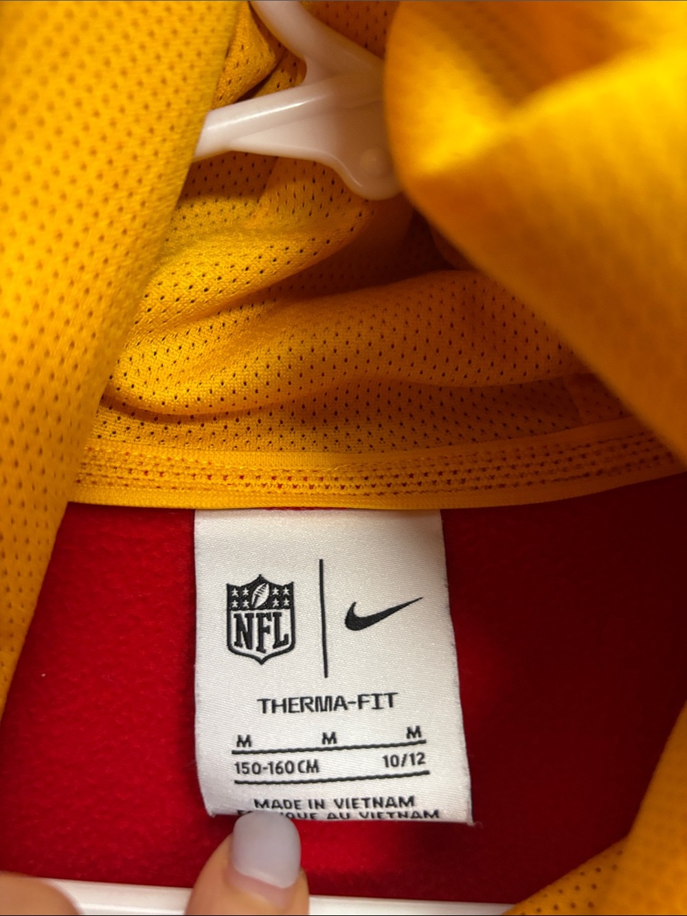 Nike Red & Yellow Kansas City Chiefs Hoodie (youth M 10-12) - Picture 9 of 13